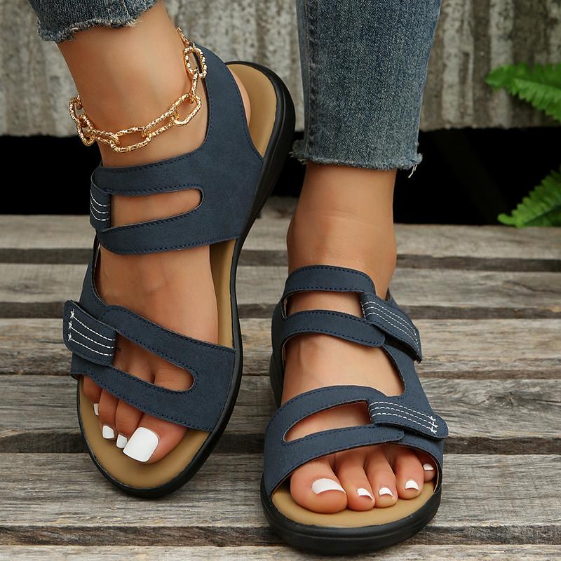 Sandale confortabile pentru femei 2024, pantofi cu platformă casual confortabili pentru femei, vară, plajă, romani, sandale ușoare la modă pentru femei