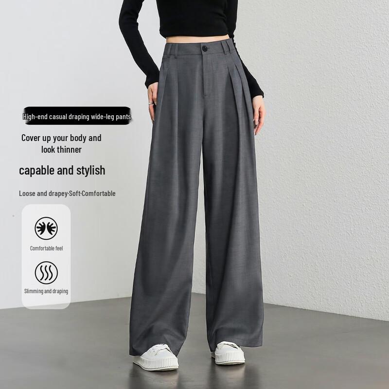 Demana Women s High-Waist Wide-Leg Suit Trousers XL