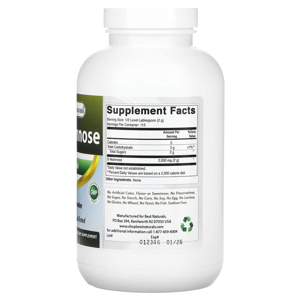 D-Mannose, 227G(8Oz)