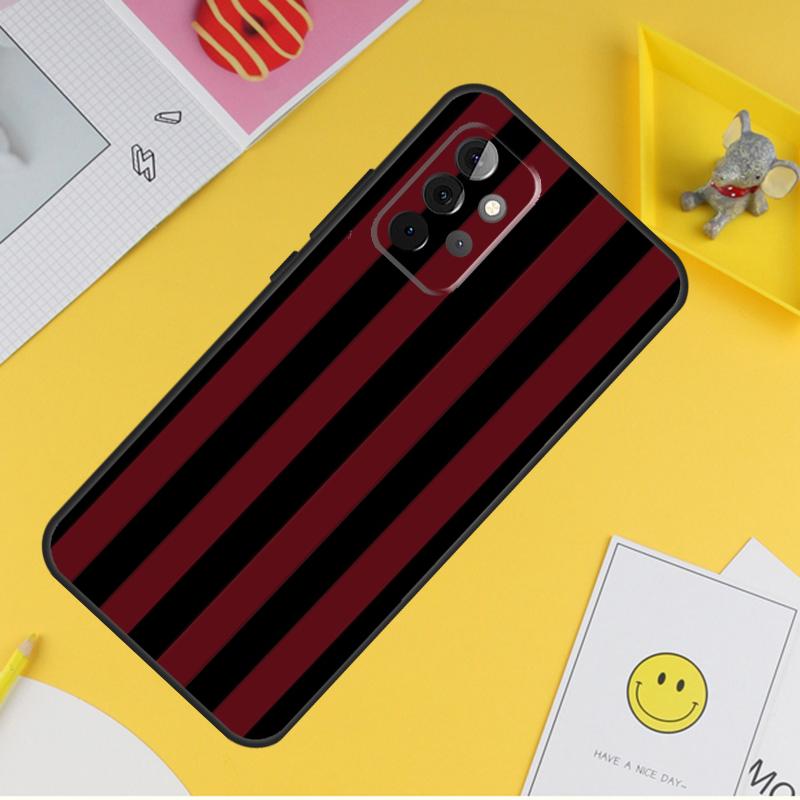 Milan Stylish Stripe Design Cover For Samsung Galaxy A34 A35 A14 A15 A25 A53 A33 A13 A52 A32 A12 A51 A71 A54 A55 Case