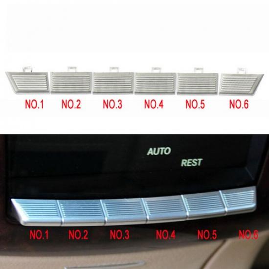 6pcs Car Rear Row  Air Conditioner Control Switch Button For Benz S W221 06-13
