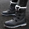 Herren Schneestiefel Plüsch Warm Winterstiefel High Top Baumwollschuhe 2025 Winter Plüsch Warme High Top Stiefel für Herren Botas Hombre