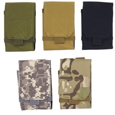 Outdoor Camping Hiking Tactical Phone Bag Army Camouflage Bag Hook Loop Belt Bag Mobile Case