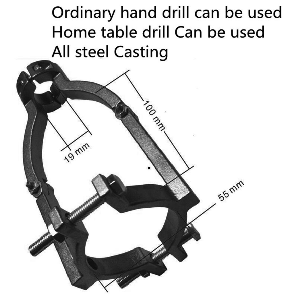Square Hole Drill Adapter, Mounting Bracket, Quick to Install or Disassemble,