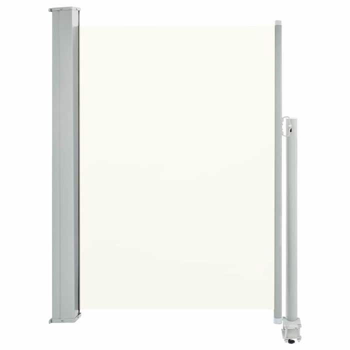 VidaXL Auvent Latéral Rétractable de Patio 100x300 cm Blanc Cassé Brise-vent 45185