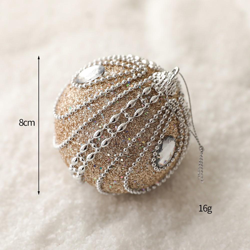 Painted Foam Christmas Tree Hanging Ball Decoration