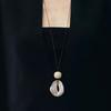 Niche Personality Fashion High-Altitude Wind Pocket Irregular Ring Pendant Collarbone Chain High-End Long Pull Rope Necklace