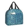 William Morris Compton Floral Pattern Lunch Box for Women Multifunction Cooler Thermal Food Insulated Lunch Bag Office Work
