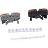 20PCS Compact DIN Rail Terminal Blocks Kit Universal 32A 400V Digital Identification Wire Wiring Connector Circuit Inline