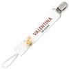 Planetee Pacifier Clip for Name VALENTINA Baby of Love Bee | Pacifier Clip Baby Shower Gift