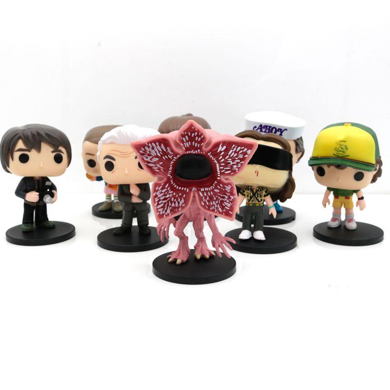 Stranger Things 8pcs Handmade Doll Set Halloween Decoration Ornaments