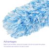 uxcell Microfiber Duster Telescopic Dusting Brush for High Ceilings Windows Furniture Computer Keyboard Home Office Blue 2pcs