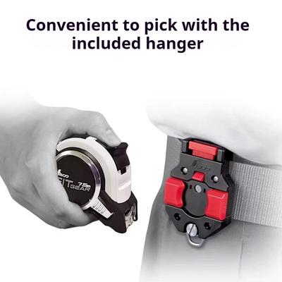 Tape Measure Quick Hanging Buckle Portable Quick Release Waist Buckle Tape Measure Belt Organizer Hooks Practical Powerful Tools