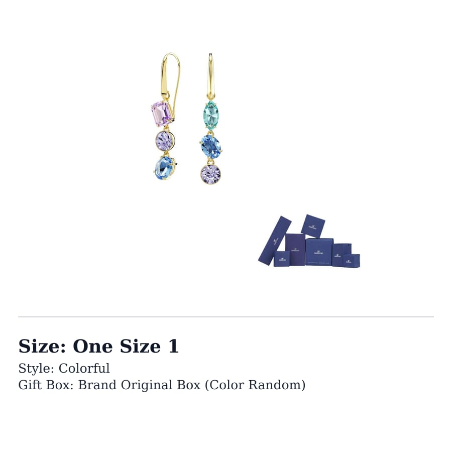 Swarovski Gema Earrings Women's Multicolor 5747917