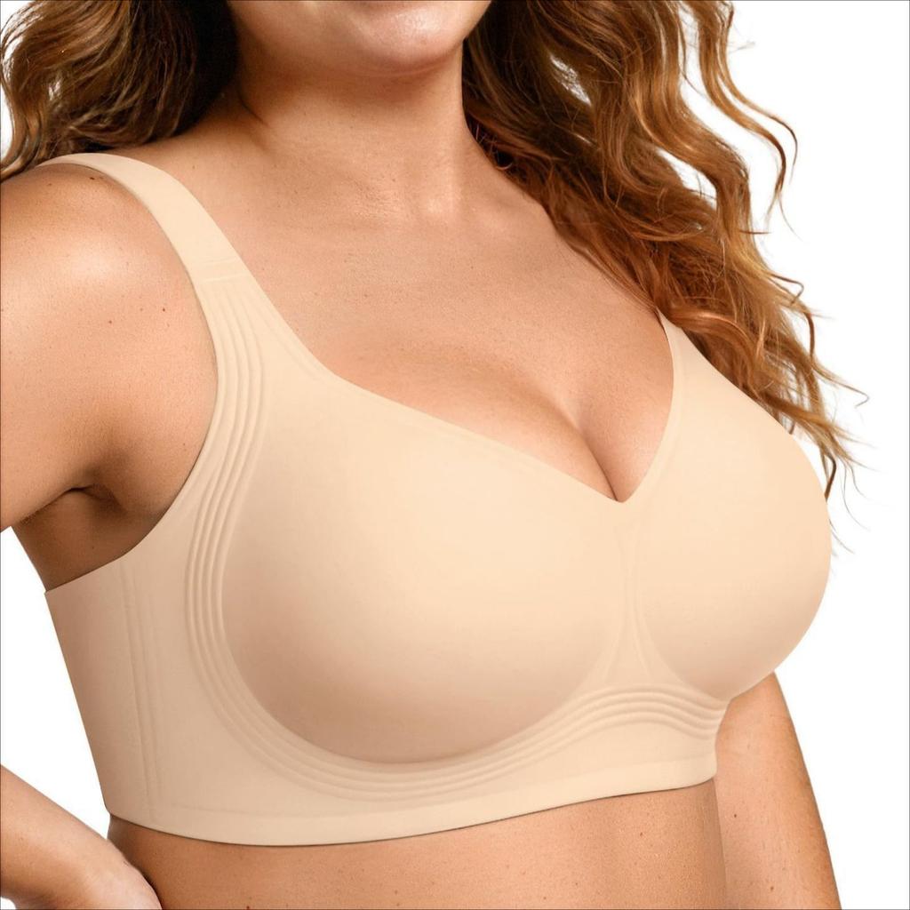 Reggiseno 3D in Gel Morbido a Supporto Sollevante per Donna, Comfort Traspirante con Schiena Intagliata, Intimo Quotidiano