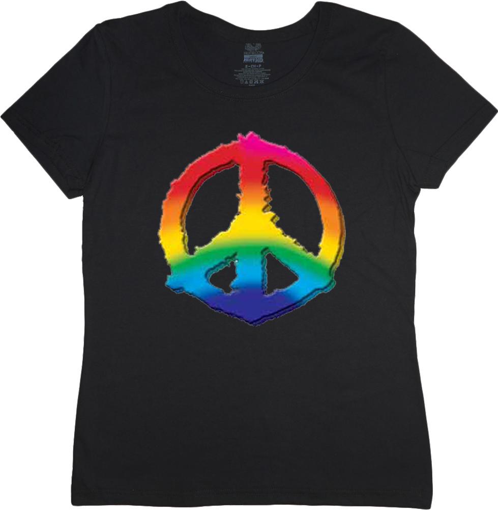 Ladies t-shirt peace sign design peace symbol tee shirt XXXXL