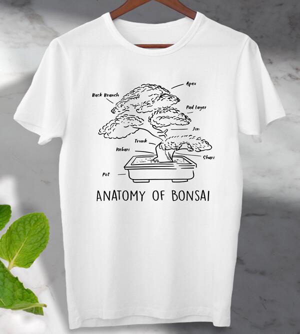 

Анатомия дерева бонсай Сакура футболка Унисекс Женская Топ Подарочная футболка 3XL