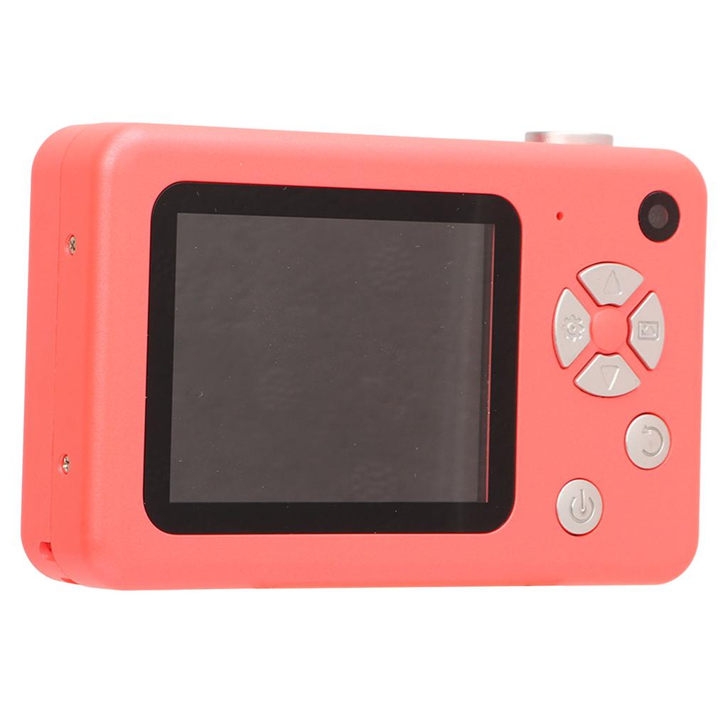 2.5K HD Selfie Camera 8 Times Zoom Automatic Light Sensitivity Compact Cute Dual Lens Digital Camera for Student Pink