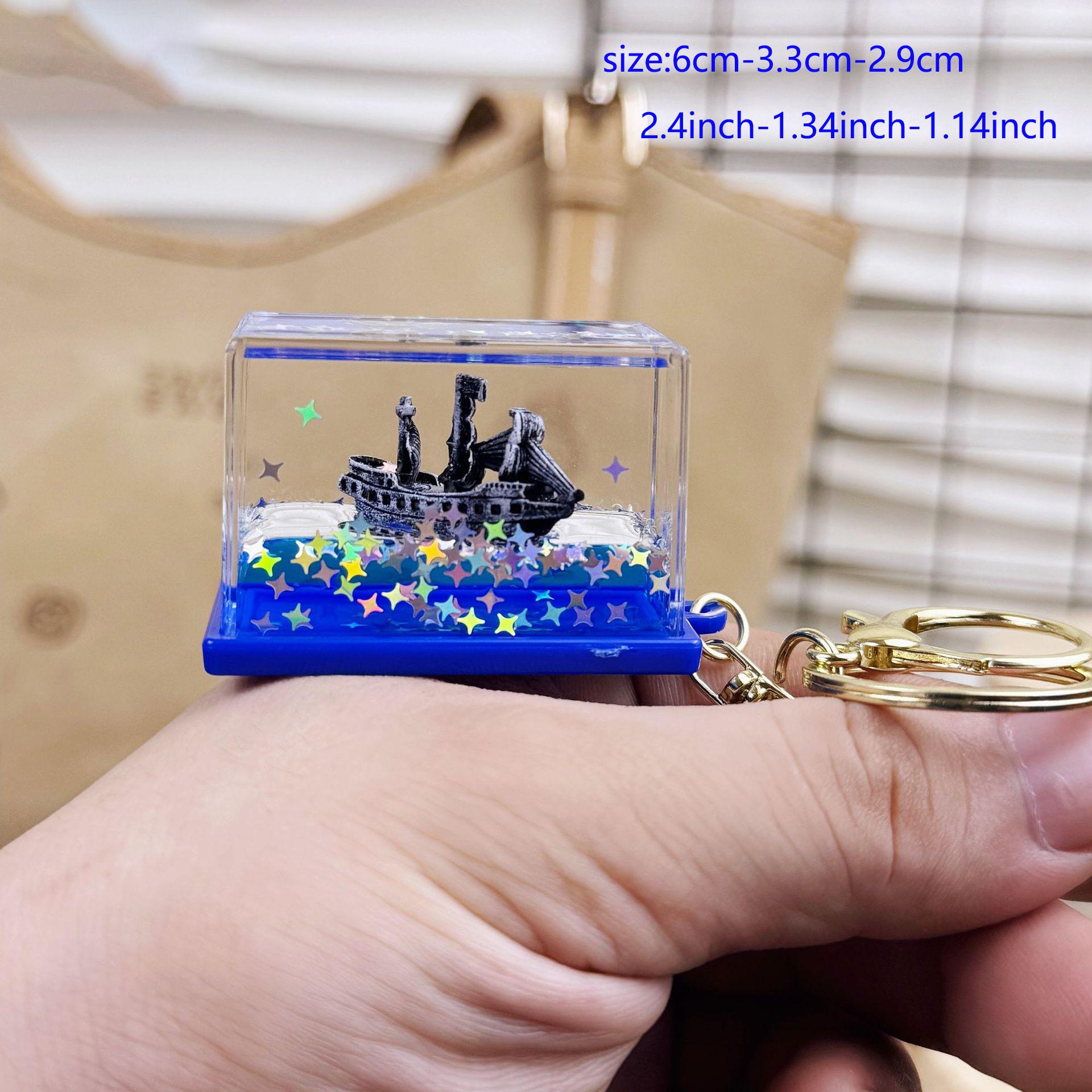 Black Pearl Cruise Ship Titanic Cruise Ship Fluid Liquid Pirate Ship Hourglass Ornament Birthday Gift Drift Ship In Bottle