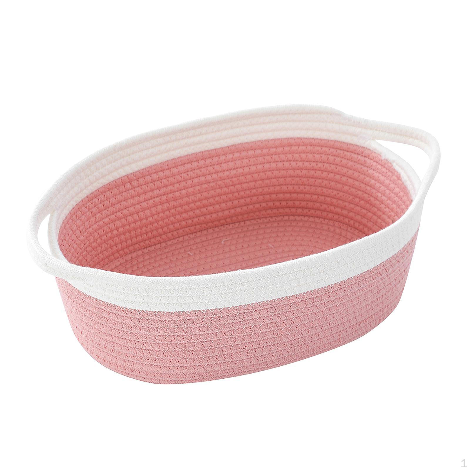 

Хлопковая корзина для хранения игрушек для собак white pink