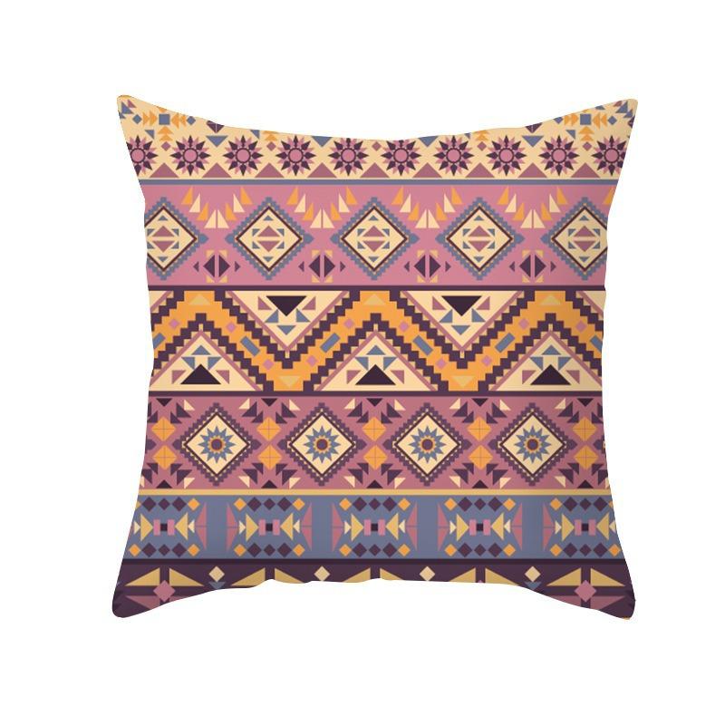 New Bohemian Color Geometric Pattern B&B Hotel Model Room Home Decoration Sofa Square Pillow