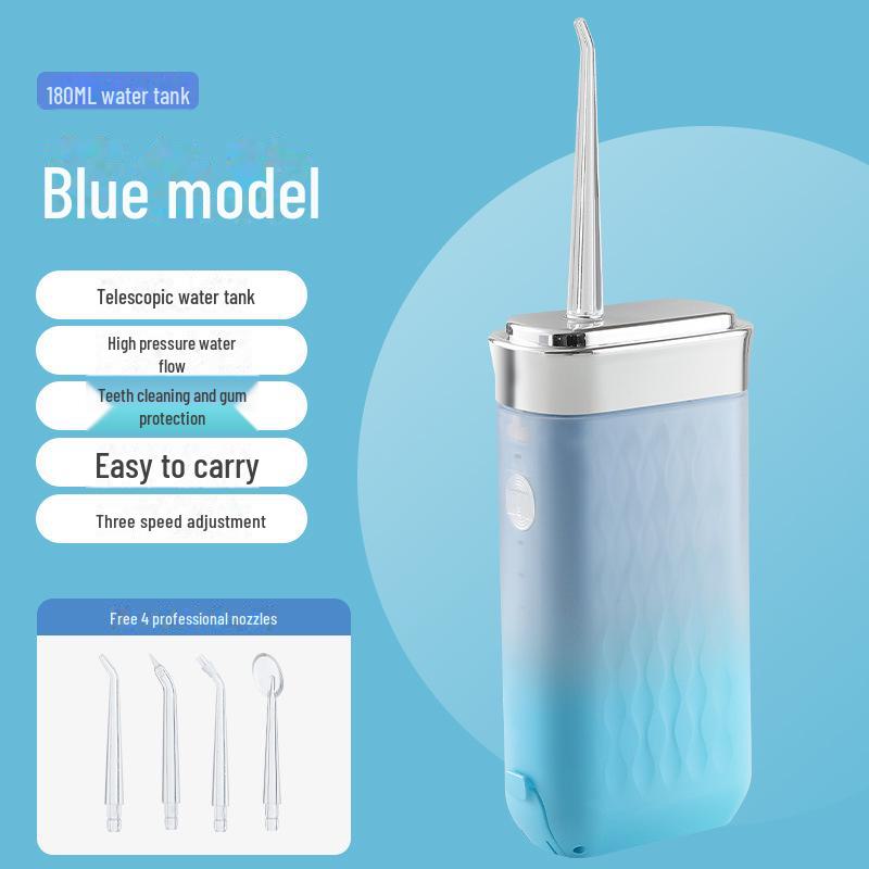 

Розумний портативний іригатор для порожнини рота для чищення зубів та видалення зубного каменю небо синє кольору