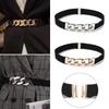 Women's Corset New Metal Chain Belt Elastic Elastic Versatile Suit Coat Belt Women