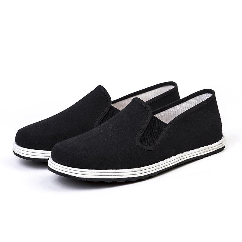 Old Beijing Cloth Shoes Men's Army Single Labor Insurance Shoes Canvas Shoes Work Shoes One Pedal Driving Lasagna Vulcanized Shoes