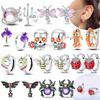 Copper Original Earring Of Bat Spider Red Eight-Spotted Ladybug Earring Woman'S Bee Dragonfly Earring Women Jewelry Gift