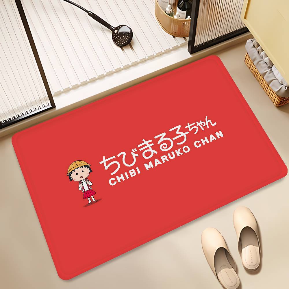 Catoon Chibi Maruko Chan Kitchen Mat Cheaper Anti-slip Modern Living Room Balcony Printed Modern Home Decor