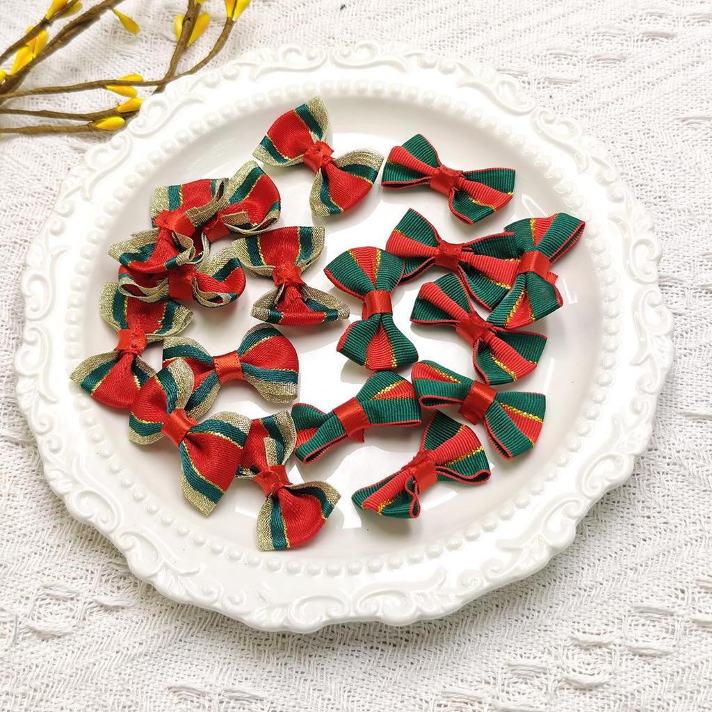 Christmas Bowknot Flower Hair Clip & DIY Gift Box Decoration