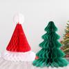 3D Paper Craft Paper Christmas Tree Honeycomb Paper Christmas Decor  Hanging Ornament