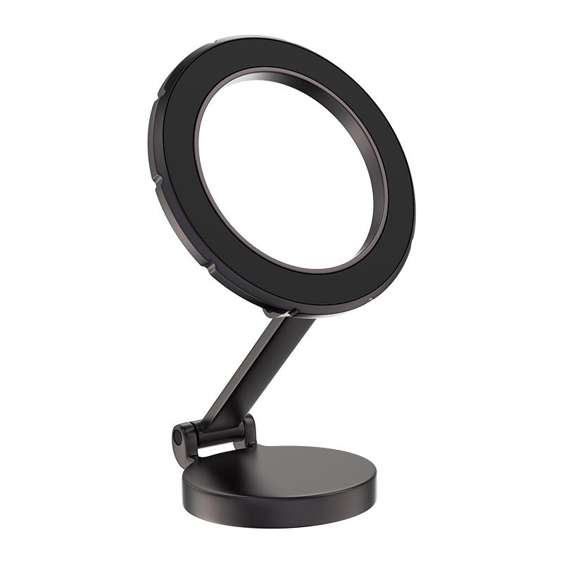 Aluminum Alloy Magnetic Dashboard Mount Adjustable Height Universal Free Metal Ring Sticker Cell Phone Ring Holder for Car Magnetic