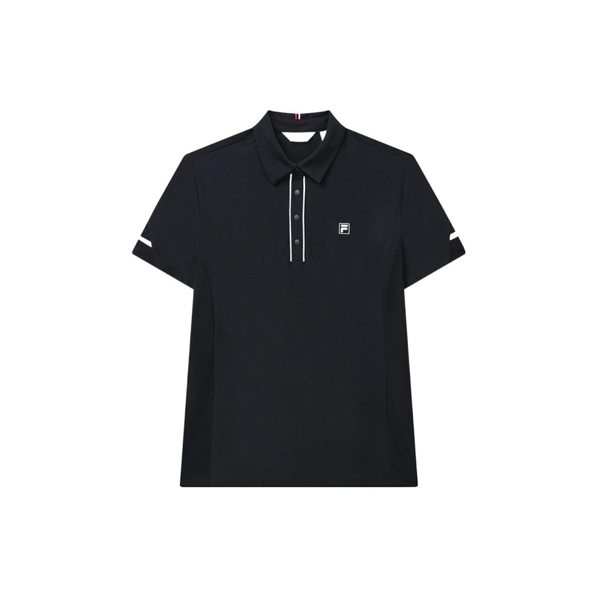 

FILA Golf Sports Casual Stretch Short Sleeve Polo Shirt Women tops Legendary-Blue A11W225133FNV S