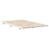 White Bed Frame 120 x 190 cm Solid Pine Wood