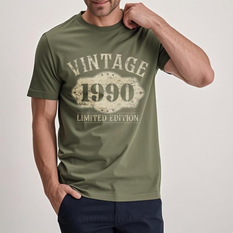 Neu eingetroffen Für sie Baumwolle Kurzarm T-Shirt Mode Vintage 1990 Limitierte Edition Alltags Jungen T-Shirt Komfort T-Shirt