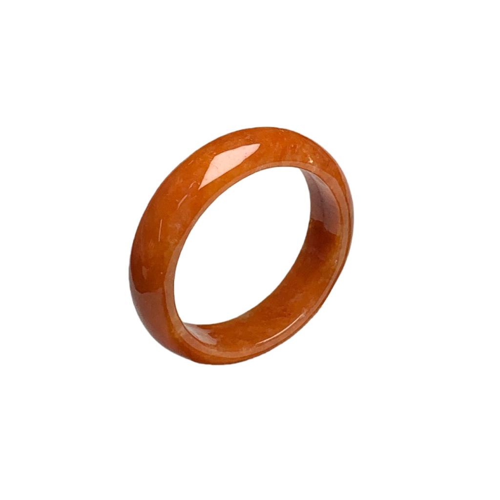 Natural A-Grade Burmese Blue Water Jade Ring with Scattered Flowers Design