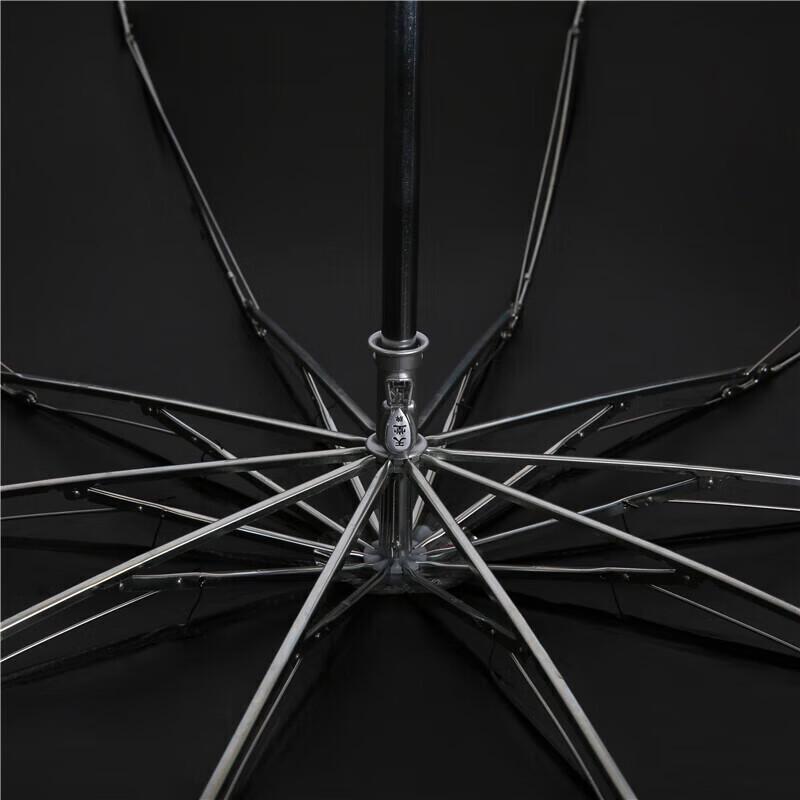 Heaven Umbrella Black Glue 10-Rib Foldable Sun/Rain Umbrella