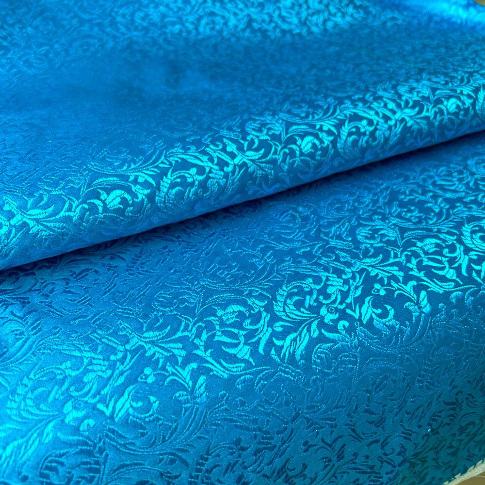 Brocade Žakárový Vzor Pšeničný Květ Látky Damask Pro Šití Cheongsam A Kimono Materiál DIY Ruční Práce Satén Cos Šaty Taška
