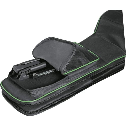 K&M Compact Aluminum Guitar Stand for Acoustic and Electric Guitars, Black, 17550-000-35