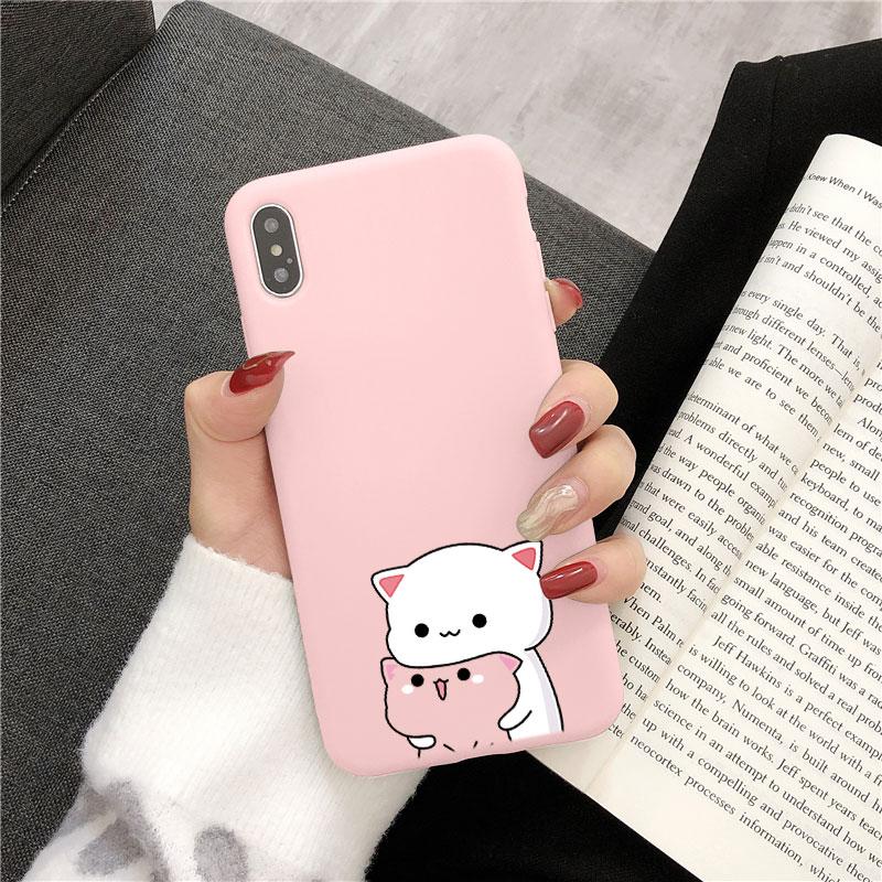 

Чехол с милым котом для Samsung Galaxy A50 A51 A52 A72 A10 A11 A12 A20 A30 A31 A32 A22 A40 A41 S9 S10 S20 FE S21 Plus, чехол из ТПУ Quantum 2