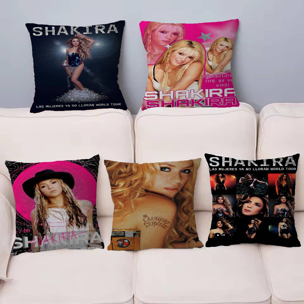 Pop Culture Graphics Shakira Maple Design Cushion Cover Happy Autumn Harvest Decor Holiday Decorati Pillow Cover