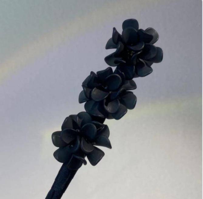 Elegante Retro Pfau Haarnadel Blume Duttspange für Frauen