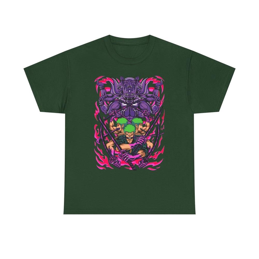 One Piece Roronoa Zoro Tee Samurai Style Unisex TShirt Cotton Shirt