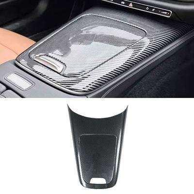 For Mercedes Benz E Class W214 E260 E300 2024 Car Interior Center Console Gear Shift Panel Frame Cover Trim Carbon Fiber Texture