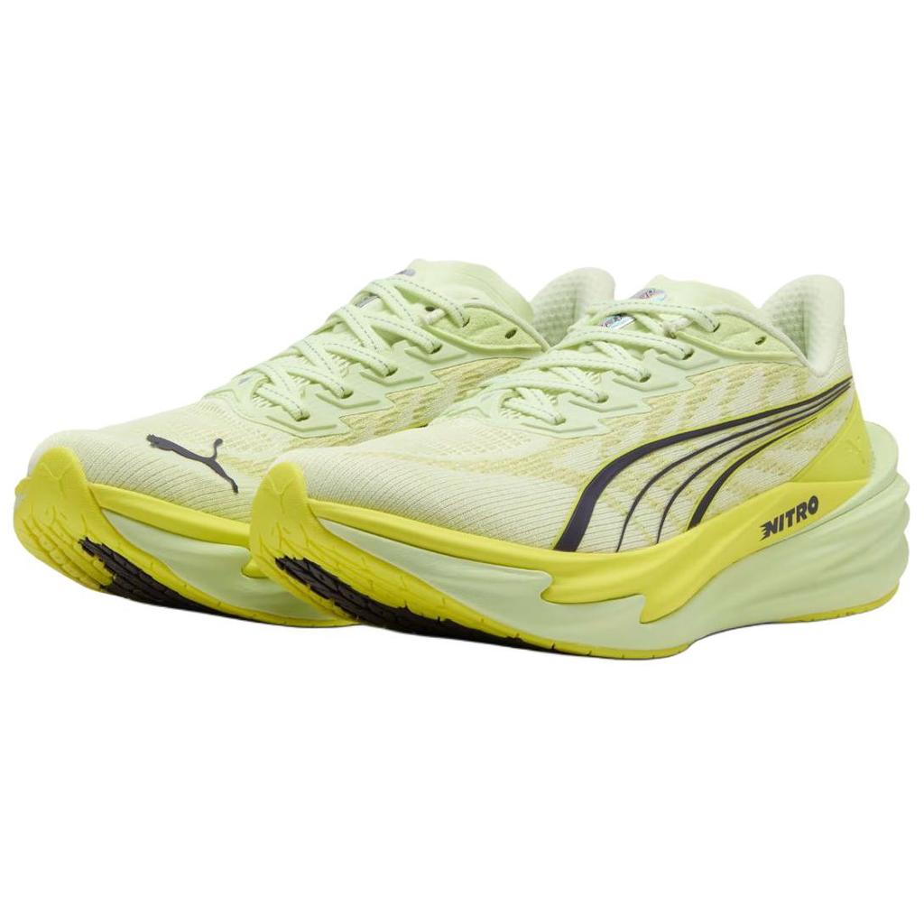 Puma Deviate Nitro 4 D Comfortable Breathable Lightweight Running Shoes Women sneakers Green 312124-04