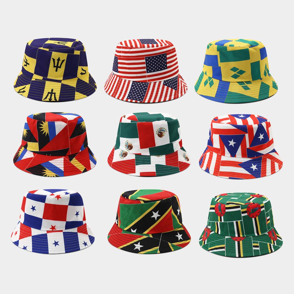Cappello da Sole A Doppia Faccia Con Visiera Corta Per Protezione Solare All'Aperto - Coppa del Mondo di Calcio