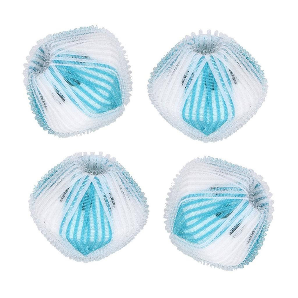 6 szt. Pralka Usuwanie Włosów Kłaczków Pranie Piłka Czyszcząca do Ubrań Narzędzie NiebieskoBiałe