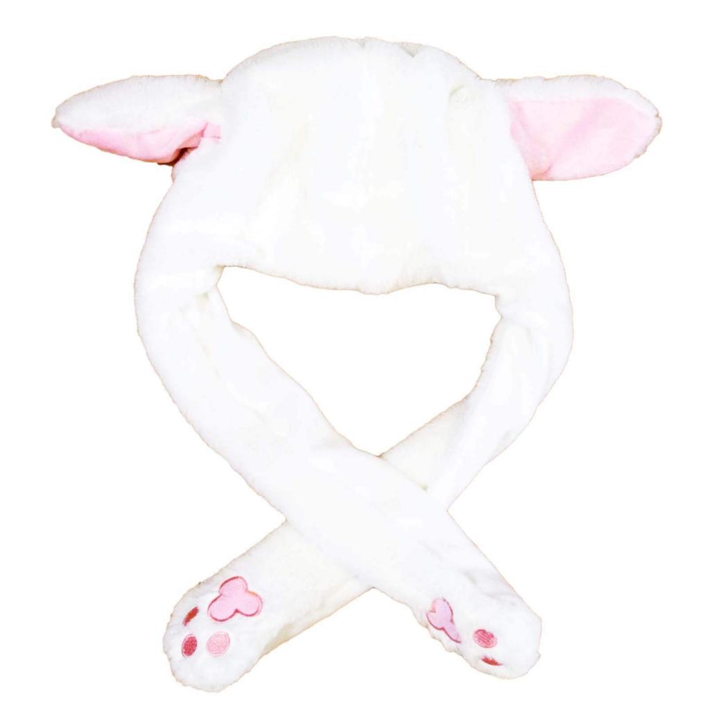 [TRAX SHOP] Animal Hat with Moving Ears, Kigurumi Plush Toy, Headgear (Rabbit)