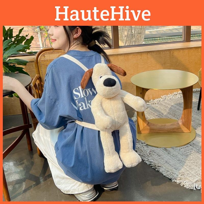 Backpack Plush Wallacegromit Wear Clothes Dog Bag Cartoon Toy Kids Cute Gift